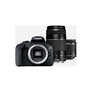 Canon EOS 2000D + EF-S 18-55mm IS II-lens + EF 75-300mm III-lens
