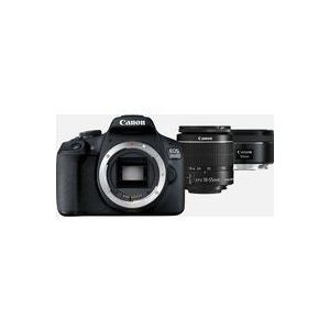 Canon EOS 2000D + EF-S 18-55mm IS II-lens + 50mm STM-lens