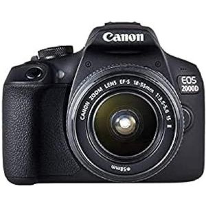 Canon - EOS 2000D Kit - Camera - Zwart - 24,1 Mpx - 18-55 mm