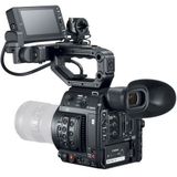 Canon EOS C200 EF-mount Cinema Camera with grip, viewfinder and monitor + Sandisk CFast 128GB 525 MBs