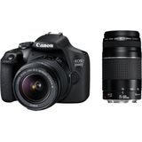 Canon 2000D + 18-55 + 75-300mm