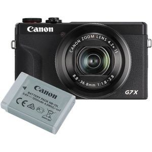 Canon - Powershot G7X Mark III - Compactcamera - Zwart - Battery Kit