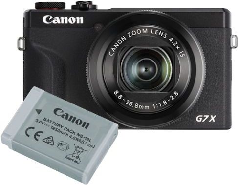 Canon - Powershot G7X Mark III - Compactcamera - Zwart - Battery Kit