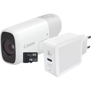 Canon - Powershot Zoom - Compactcamera - Wit - Inclusief Softcase