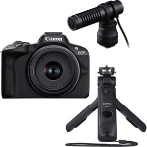 Canon EOS R50 zwart + RF-S 18-45mm Content Creator Kit