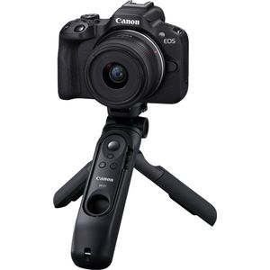Canon EOS R50 - Systeemcamera content creator kit - + RF-S 18-45mm f/4.5-6.3 IS STM-lens, Microfoon, Windscherm & Statief