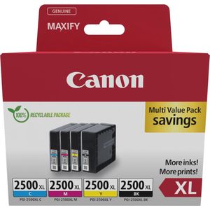 Canon PGI-2500XL multipack zwart en kleur (9254B010) - Inktcartridge - Origineel Hoge Capaciteit
