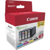Canon pgi 1500xl 9182B010 inktcartridge 4 stuk Origineel Hoog rendement Zwart, Cyaan, Magenta, Geel