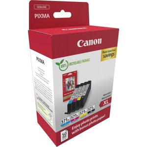 Canon Multipack Cli-571xl Zwart-cyaan-magenta-geel Photo Value Pack (0332c006)