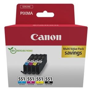 Canon 6509B016 inktcartridge 4 stuk(s) Origineel Zwart, Cyaan, Magenta, Geel