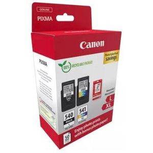 Canon Pg540L Zwart + Cl541Xl Kleur Pack Of 2 Fotopapier - PG-540L+CL-541XL