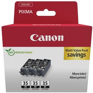 Canon PGI-35 triple pack cartridge zwart (origineel)