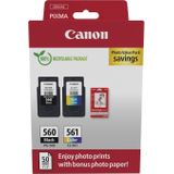 Inktpatroon Canon PG-560 / CL-561 photo value pack incl. 50 vellen fotopapier (origineel)
