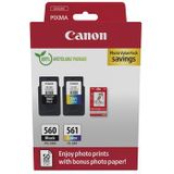 Canon - PG-560 + CL-561 - Inktcartridges + GP-501 - Multi-color - Set