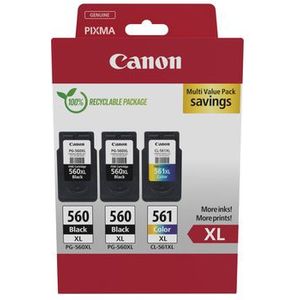 Canon PG-560XL/CL-561XL - Inktcartridges - Multipack - Zwart/Kleur