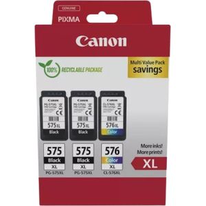 Canon Multipack 2 X Pg-575xl / Cl-576xl Zwart-cyaan-magenta-geel (5437c004)