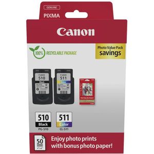 Inktpatroon Canon PG-510/CL-511 photo value pack (origineel)