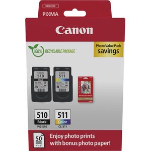 Inktpatroon Canon PG-510/CL-511 photo value pack (origineel)