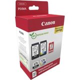 Canon Original PG-575 + CL-576 Druckerpatronen Valuepack - 1 x schwarz / 1 x farbig + 50 Blatt Fotopapier (5438C004)