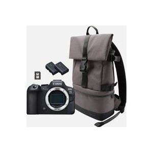 Canon EOS R6 Mark II-systeemcamera, zwart + backpack + SD-kaart + reserveaccu