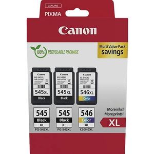 Canon, Inkt, PG-545XLx2/CL-546XL inktcartridge (M, BK, C, Y)