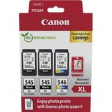 Inktpatroon Canon PG-545XLx2/CL-546XL photo value pack (origineel)