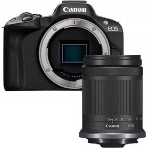 Canon - EOS R50 - Digitale Camera - Zwart - Inclusief RF-S 18-150mm Lens