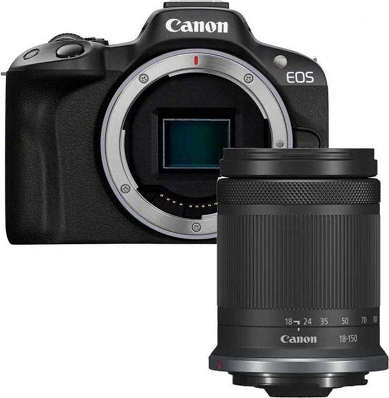 Canon - EOS R50 - Digitale Camera - Zwart - Inclusief RF-S 18-150mm Lens