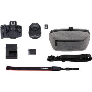 Canon R50 - Systeemcamera - Zwart - APS-C Sensor - Inclusief Accessoires