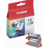 Canon - BCI-15C - Inktcartridge - Kleur - Set van Twee