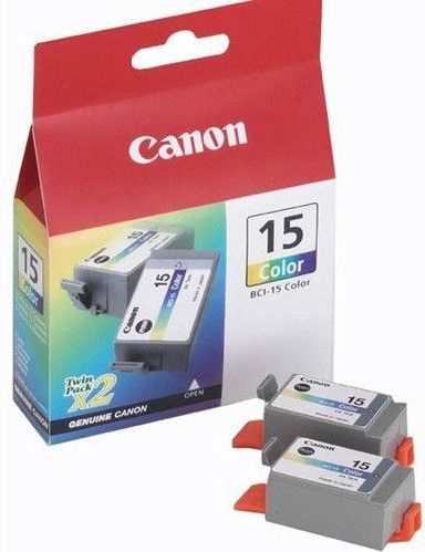 Canon - BCI-15C - Inktcartridge - Kleur - Set van Twee