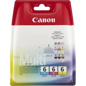 Inktcartridge Canon BCI-6 C/M/Y multipack (origineel)