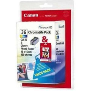 Canon CLI-36 en GP-501 kleur (1511B008) - Inktcartridge - Origineel