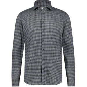 State of Art - Casual Overhemd - Donkerblauw Kleine Ruit - Katoen