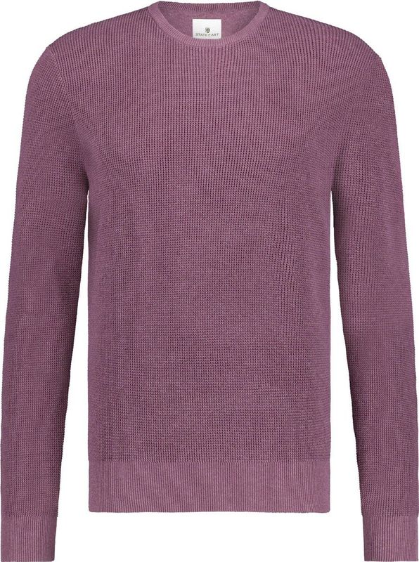 State Of Art Trui Structuur Rood - Heren - Pullovers
