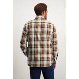 State of Art - Overhemd - Bordeaux Geruit - Katoen/Elastaan