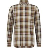 State of Art - Overhemd - Bordeaux Geruit - Katoen/Elastaan