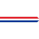 Wimpel Nederland rood-wit-blauw 25 x 250cm