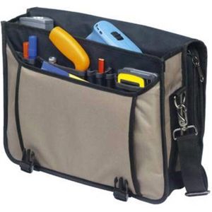 ToolPack Comfort - 360.042- Sterke Gereedschapstas - Aktentas - Zwart / Khaki - Speciaal voor in de bouw