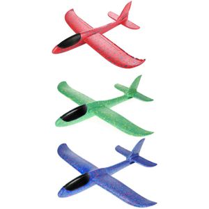 AIR XXL Foam vliegtuig - 47 cm - Assorti