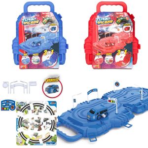 Toi Toys TURBO RACERS Raceset met auto, baan en accesoires in koffer verschillende Kunststof Toi-Toys Racebaan