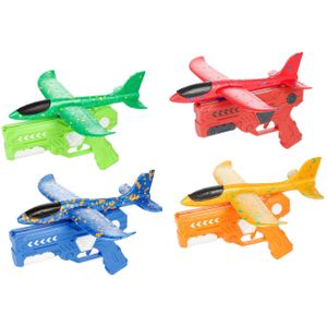 Toi-Toys Air foam vliegtuig met afschietpistool, 24cm