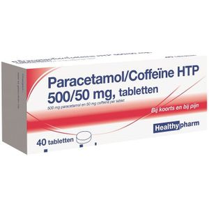 Healthypharm - Paracetamol Coffeïne - 500/50 mg - 40 Tabletten