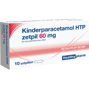 Healthypharm - Kinderparacetamol Zetpil - 60mg - Pijnstillend