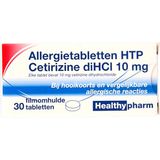 Healthypharm - HTP Cetirizine - Allergietabletten - 10 mg - 30 Tabletten