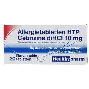 Healthypharm Allergietabletten HTP Cetirizine diHCI 10 mg - 30 tabletten