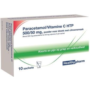 Paracetamol & vit C Healthypharm - 10 sachets