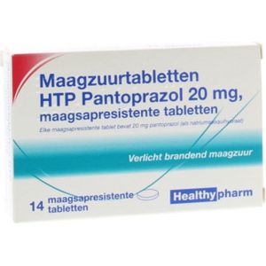 Healthypharm Maagzuurtabletten Pantoprazol 20mg - 1 x 14 tabletten