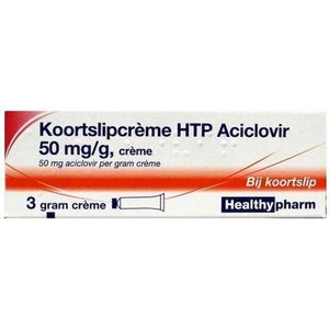 Healthypharm Koortslip Creme Aciclovir 3 gr