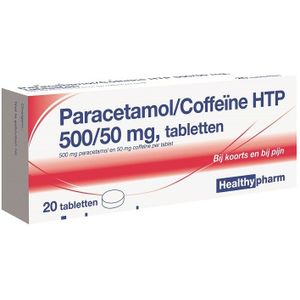 Healthypharm - Paracetamol/Coffeïne HTP - 500 mg - 20 Tabletten